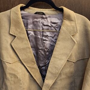 Vintage Western Classics Tan Corduroy Blazer with patch elbows